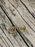 Hoop Sigma Gamma Rho Earrings