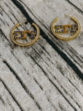 Hoop Sigma Gamma Rho Earrings