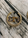 Hoop Sigma Gamma Rho Earrings