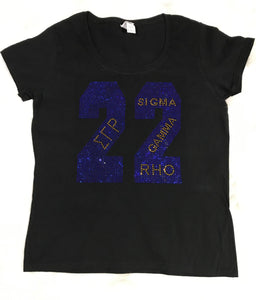 Rhinestone 22 SGRHO Scoop Neck Top