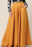 Solid Wide Kimono Pants