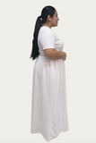 White Maxi Dress 1101