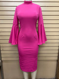 Royal Bell Sleeved Dress