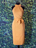 Belted Dress Gold