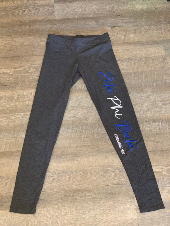 Zeta Leggings Charcoal