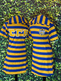 SGRHO Striped Hoodie Tee Dress