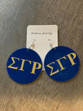 Sigma Gamma Rho Wooden Earring