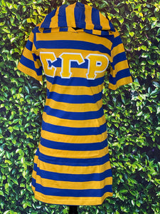 SGRHO Striped Hoodie Tee Dress