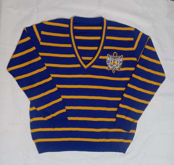 SGRHO Striped V-Neck Sweater