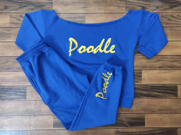 Poodle Sweatsuit Set