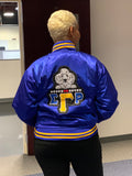 Poodle Satin Jacket  Royal Blue