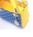 Presale Jacqui Classic Top Handle Crossbody Satchel - Royal Blue and Yellow Gold May 15th