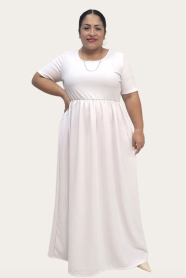 White Maxi Dress 1101