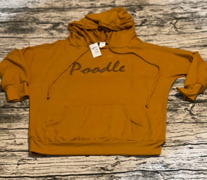 Gold Poodle Cashmere Hoodie Lounge Set