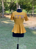 SGRHO Peplum Top