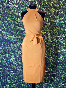 Belted Dress Gold