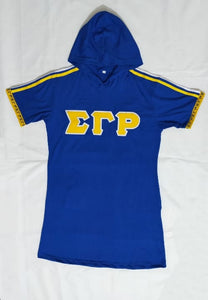 SGRHO Hoodie Tee Dress Royal