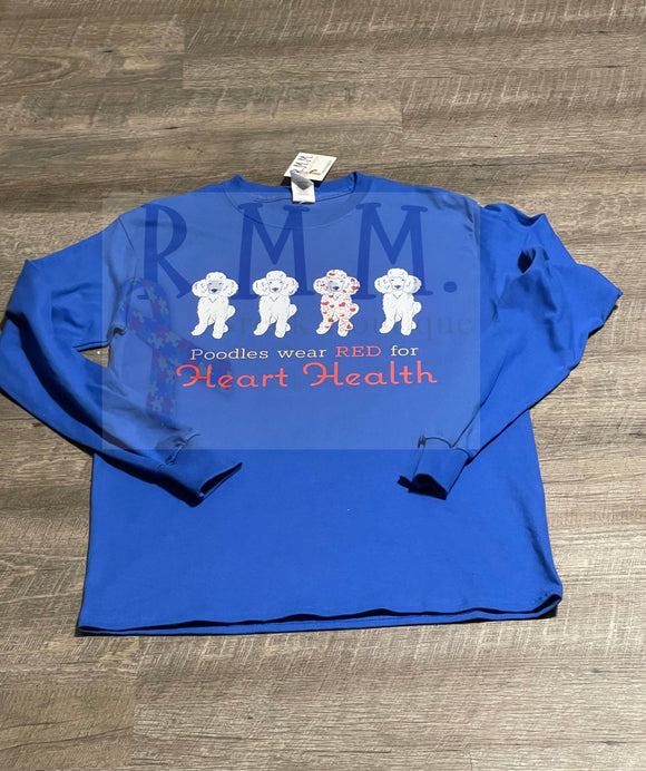 SGRHO Poodle Heart Health Tee