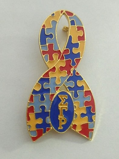 Sigma Gamma Rho Autism Awareness Lapel Pin