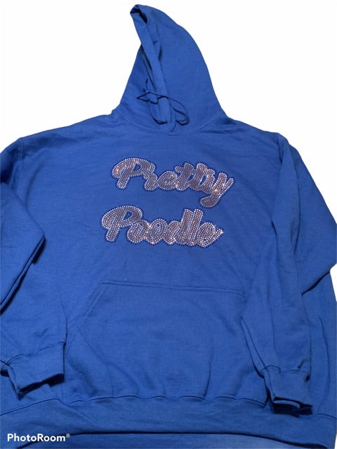 Pretty Poodle Bling Hoodie