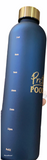 Pretty Poodle Frosted Royal Blue  Water Bottle